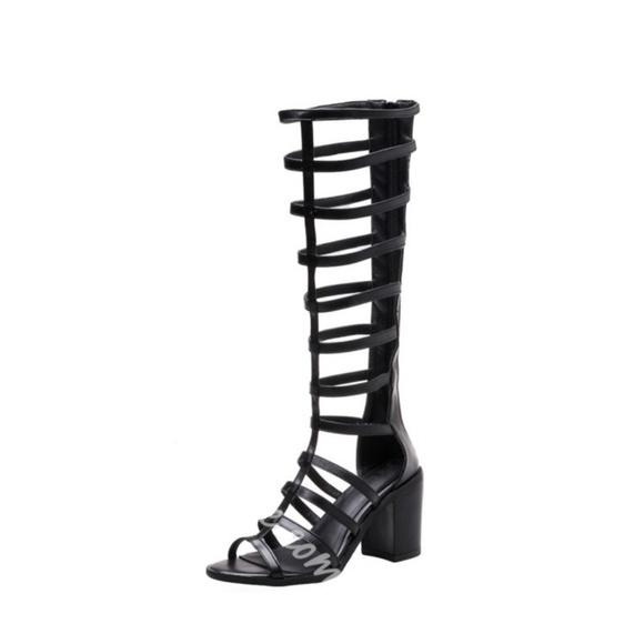 chunky heel gladiator sandals